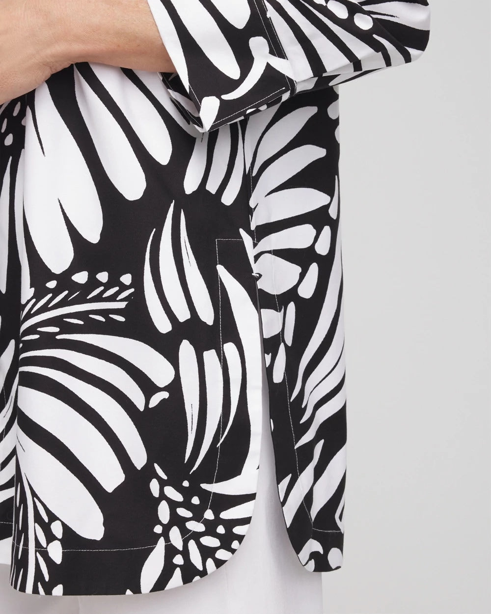 No Iron™ Printed Palms Button Down Tunic - Chico's
