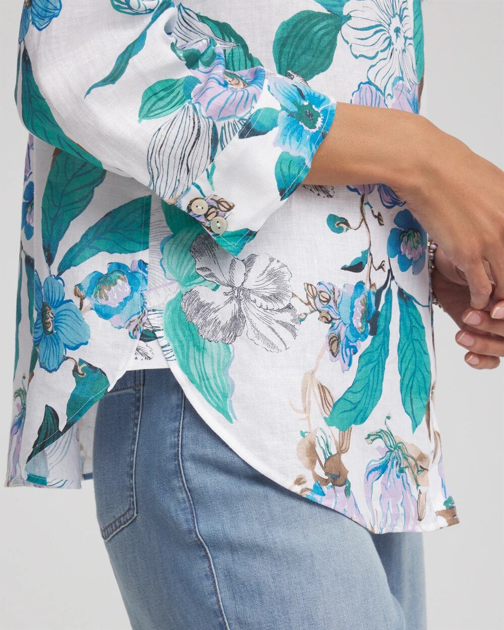 No Iron™ Floral Linen Shirt - Chico's