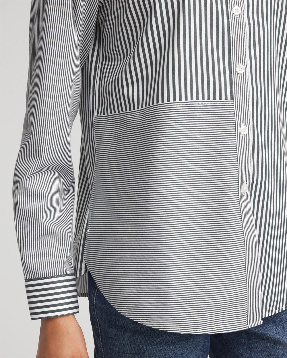 No Iron™ Colorblock Striped Shirt - Chico's