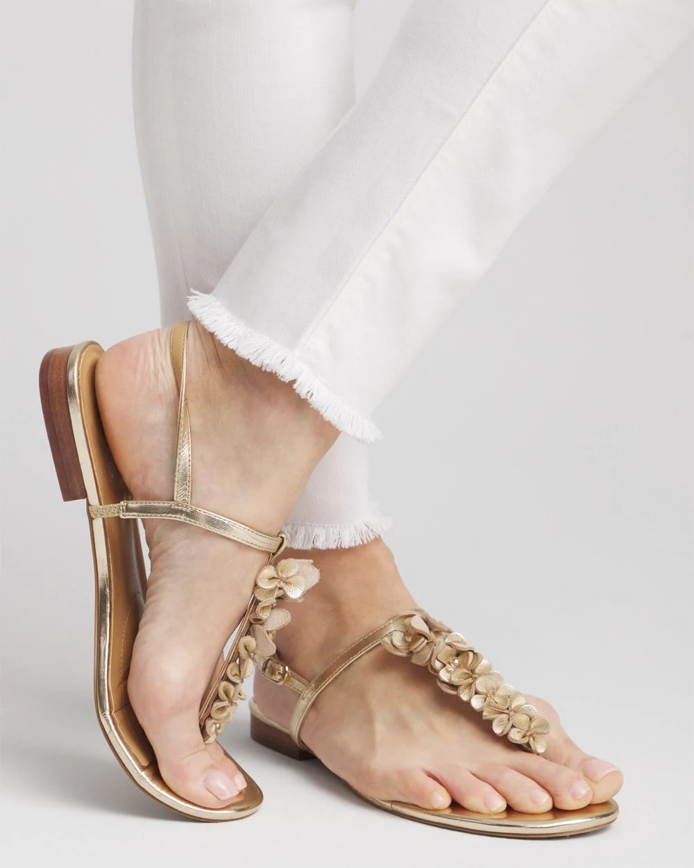 No-Stain Girlfriend Frayed Ankle Jeans - Chico's