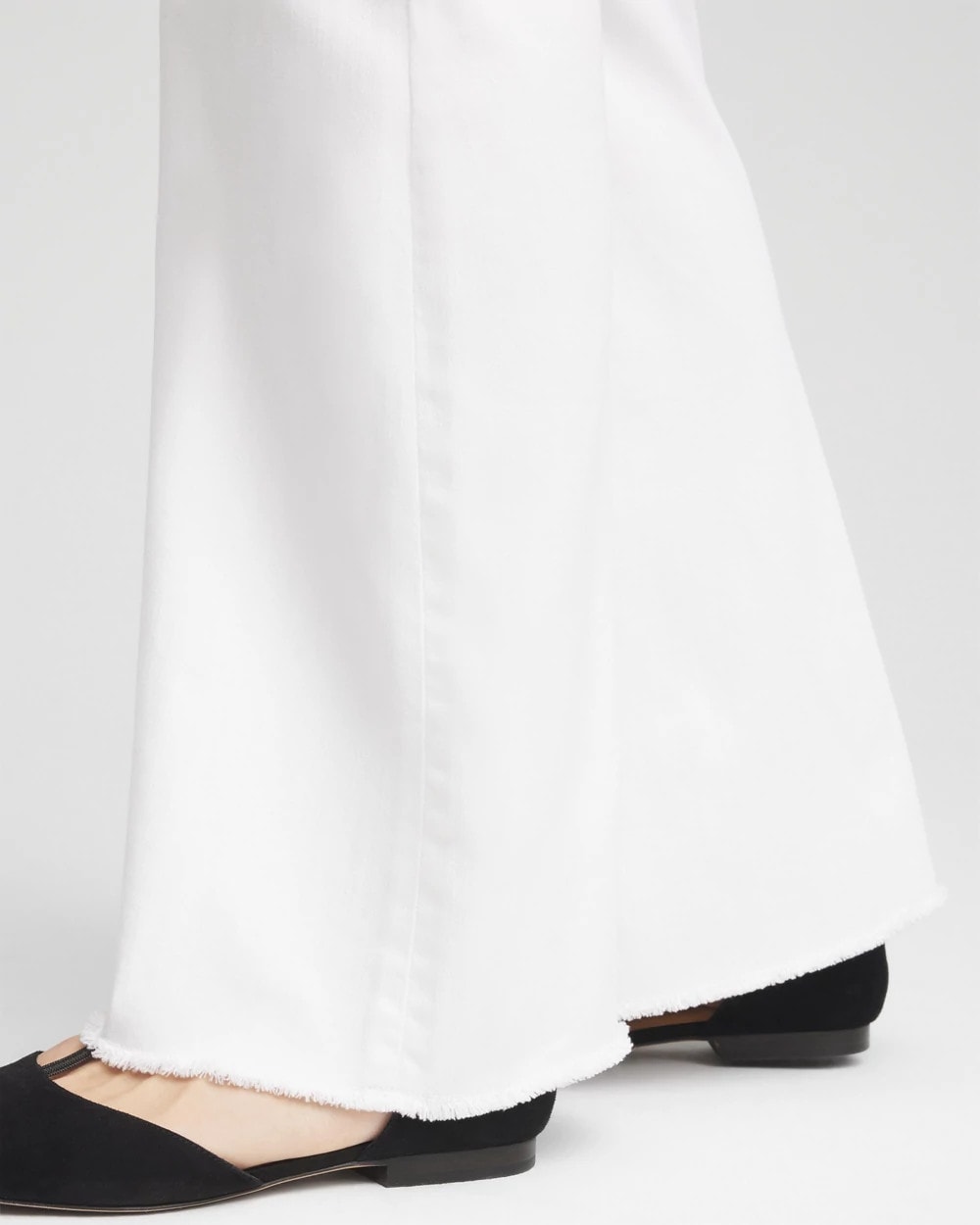 Girlfriend No Stain Frayed Flared Jeans - Chico's