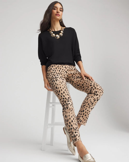 Leopard Girlfriend Slim Ankle Jeans - Chico's