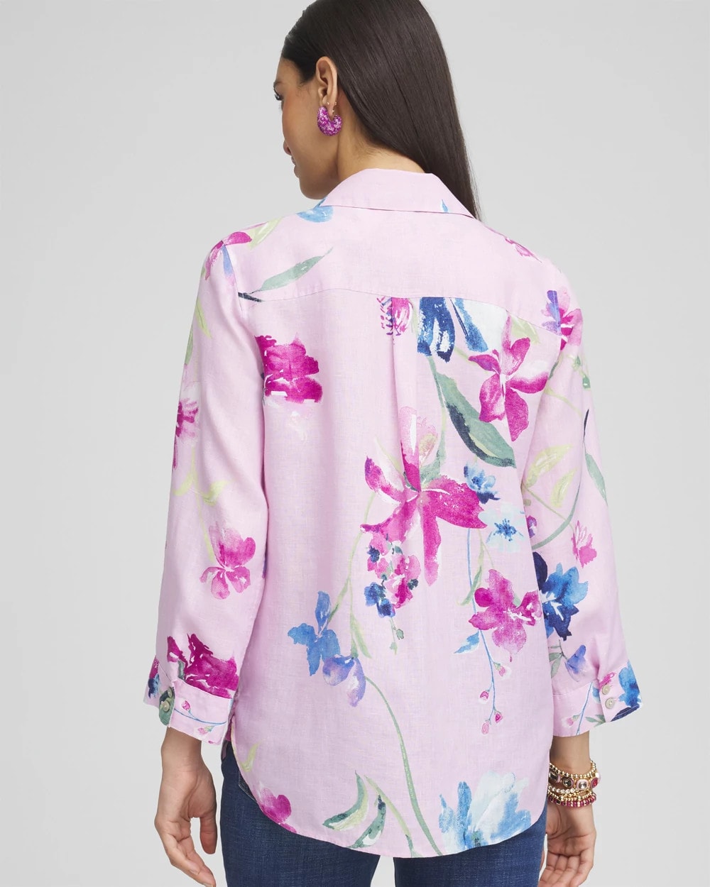 No Iron™ Floral Linen Shirt - Chico's