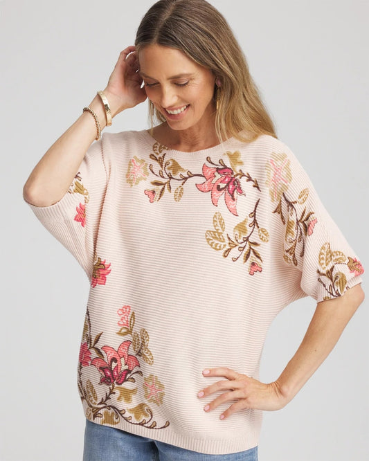 Ribbed Combed Cotton Sweater - Chico's