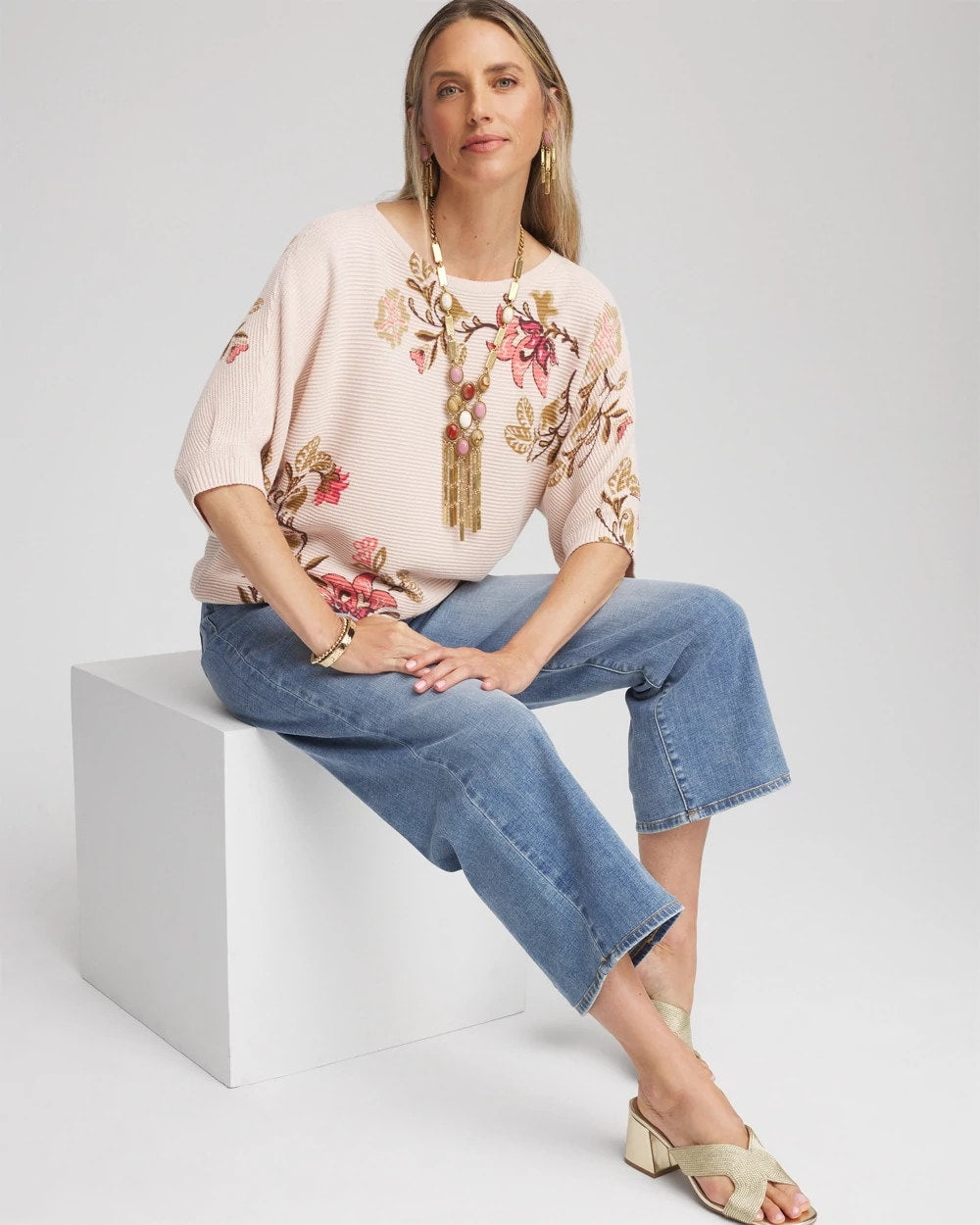 Ribbed Combed Cotton Sweater - Chico's