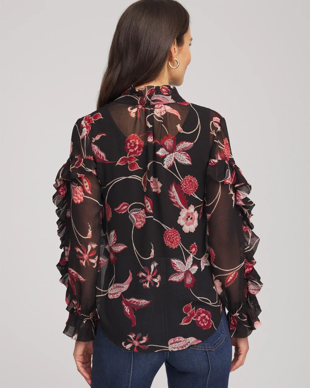 Georgette Celtic Blooms Blouse - Chico's