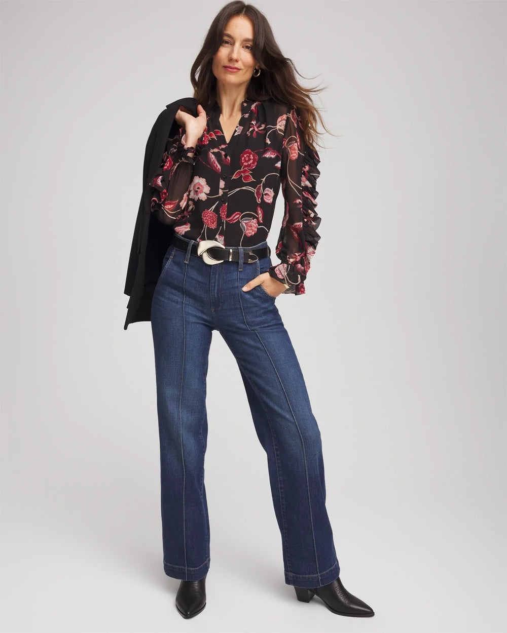 Georgette Celtic Blooms Blouse - Chico's