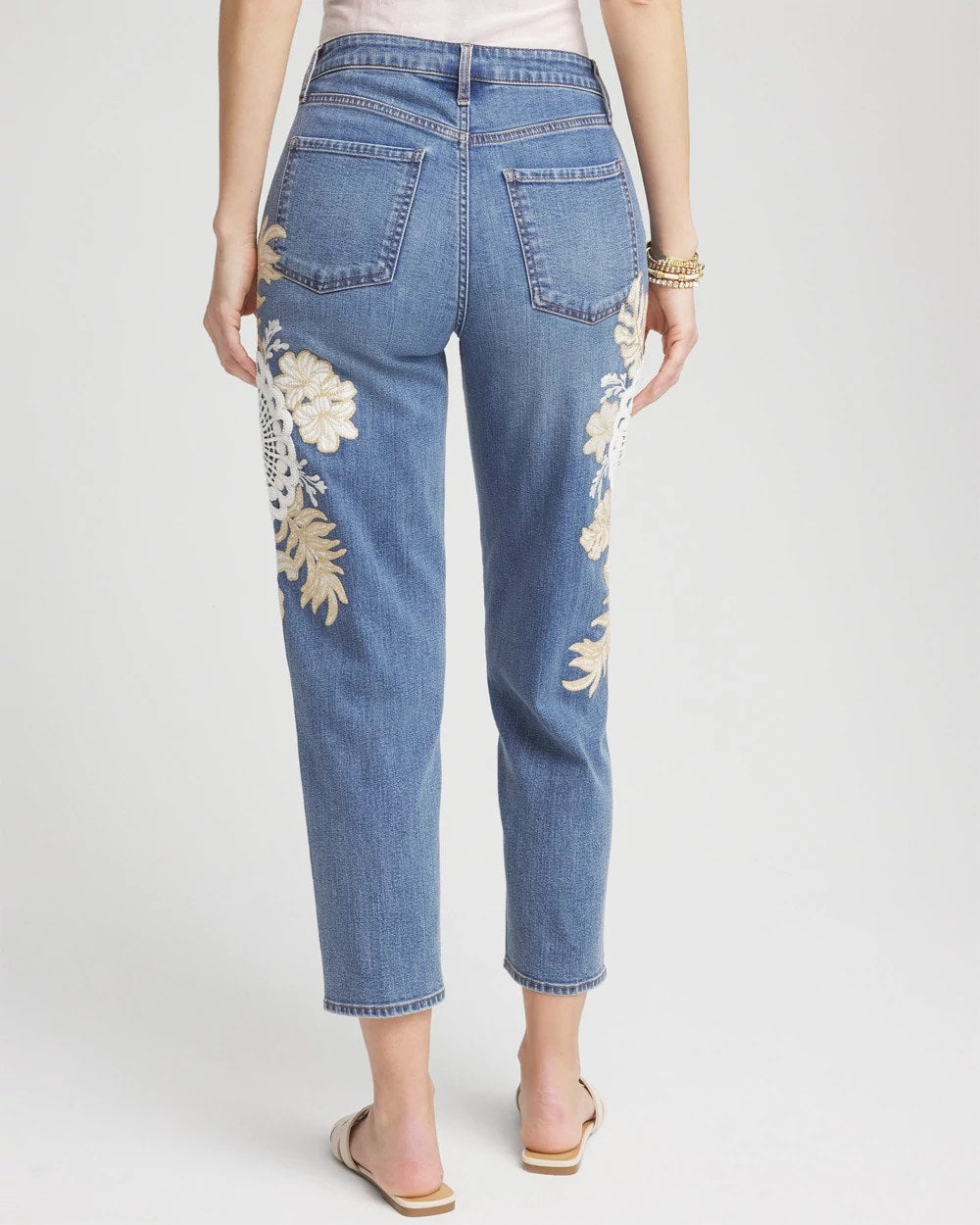 Embellished Tapered Cropped Jean - Chico's