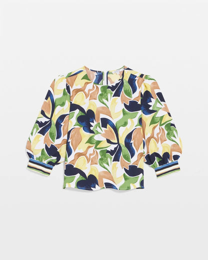 Mod Blooms Matte Satin Pullover - Chico's
