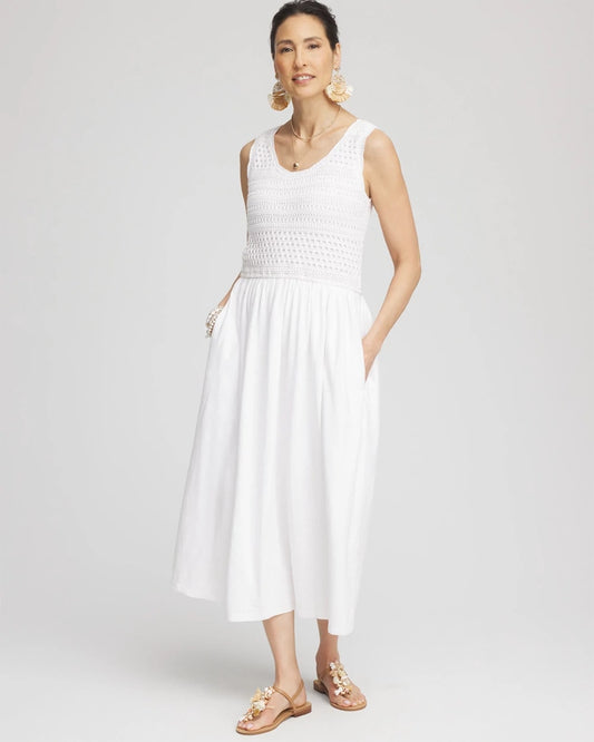 Crochet-Bodice Maxi Dress - Chico's