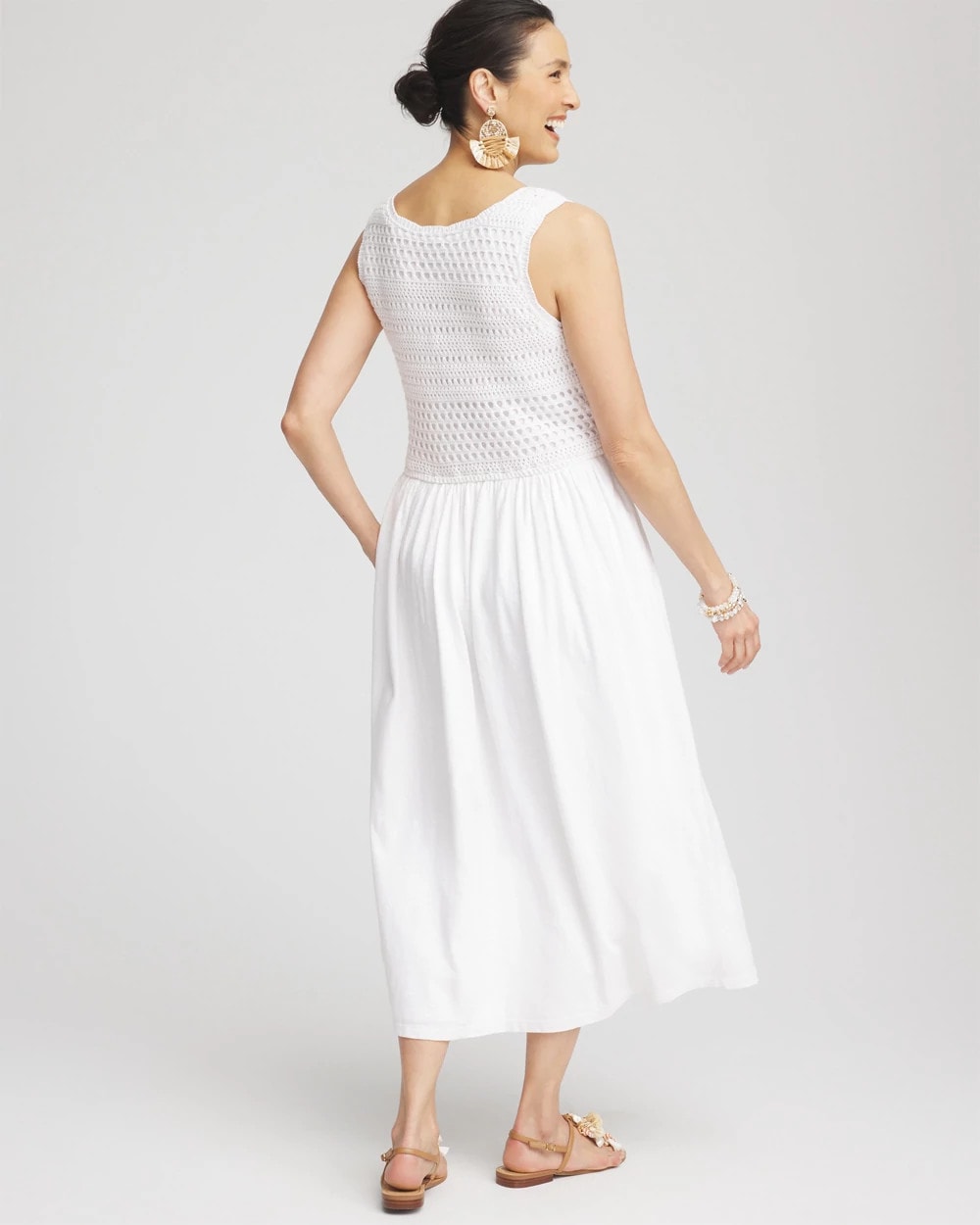 Crochet-Bodice Maxi Dress - Chico's