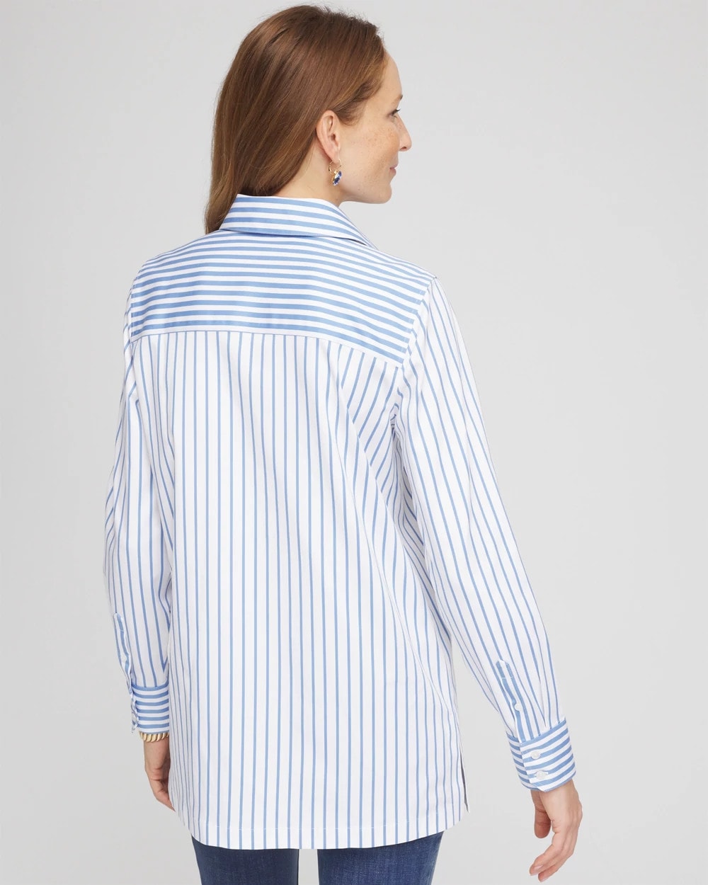 No Iron™ Stripe Mix Tunic - Chico's