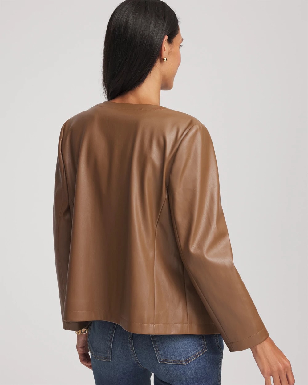 Floral Cutwork Faux Leather Jacket - Chico's