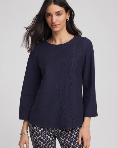 Denim Soutache Top - Chico's