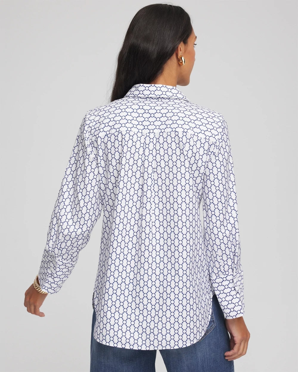 No Iron™  Chain Connection Shirt - Chico's
