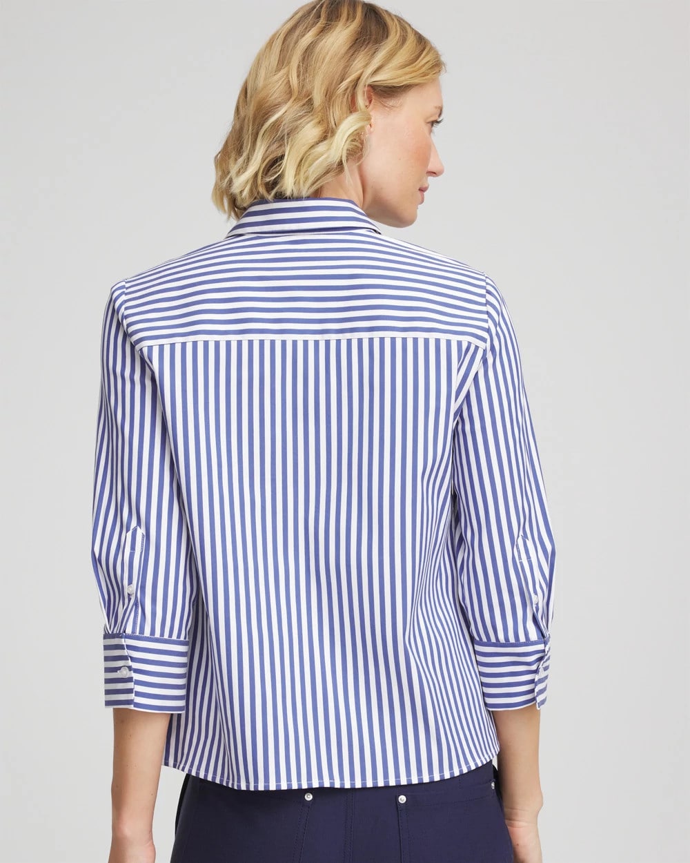 Stripe Mixing Poplin Shirt - Chico's