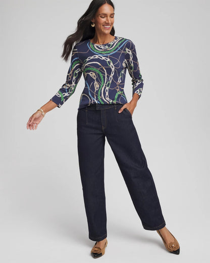 Status Pima Button Sleeve Tee - Chico's