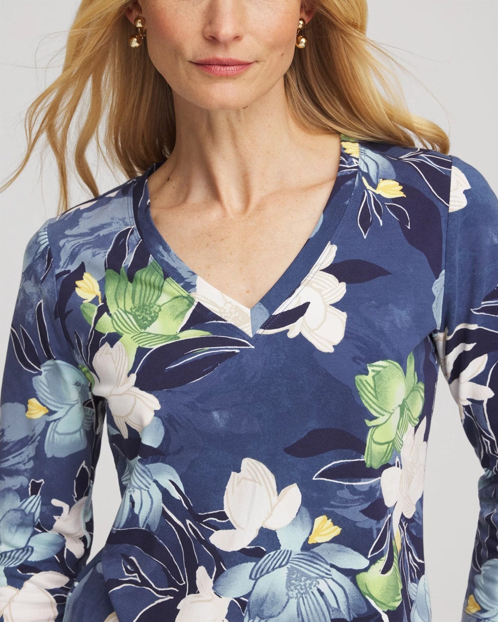 Printed 3/4 Sleeve Perfect Tee - Chico's