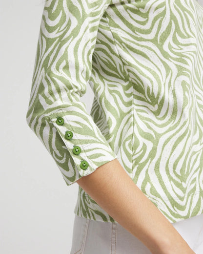 Pima Button Sleeve Tee - Chico's
