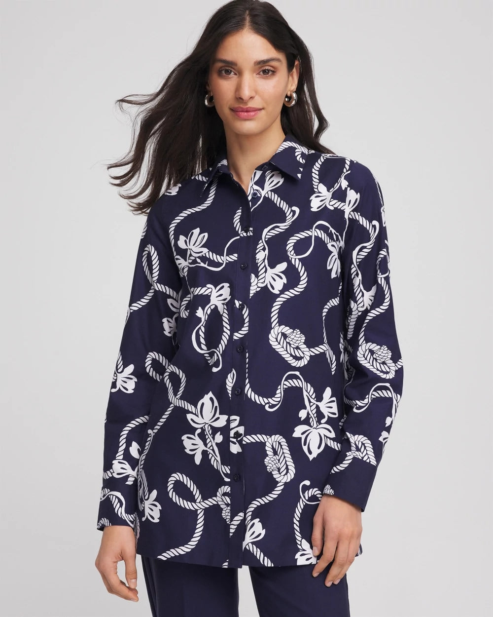 No Iron™ Rope Print Tunic - Chico's