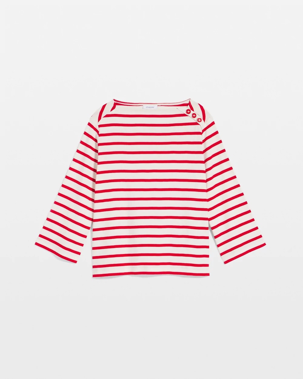 Bateau Neck Stripe Top - Chico's