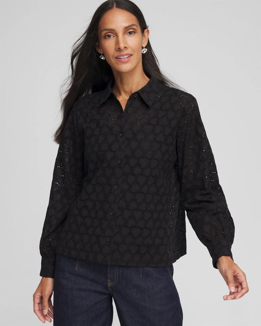 Heart Eyelet Shirt - Chico's