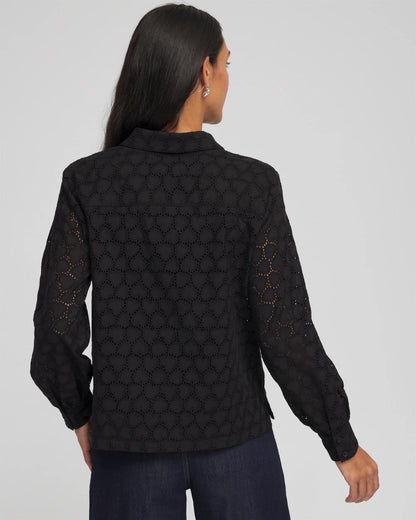 Heart Eyelet Shirt - Chico's