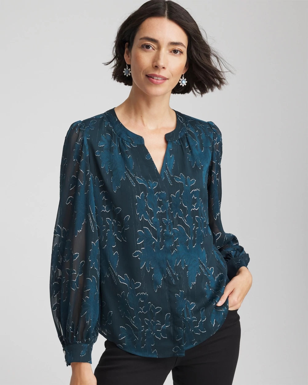 Novelty Texture Blouse - Chico's