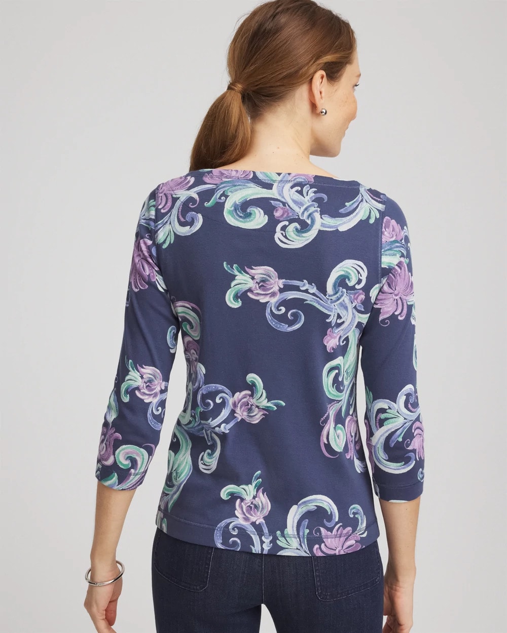 Pima 3/4 Sleeve Tee - Chico's