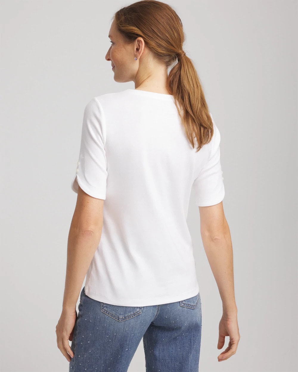 Short Sleeve Pima Tee - Chico's