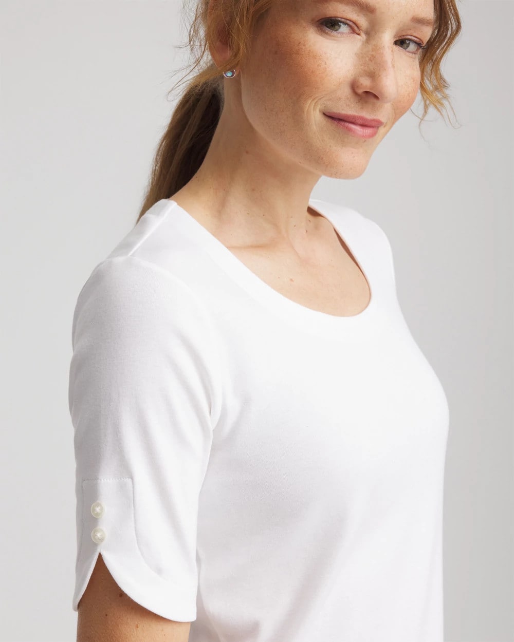 Short Sleeve Pima Tee - Chico's