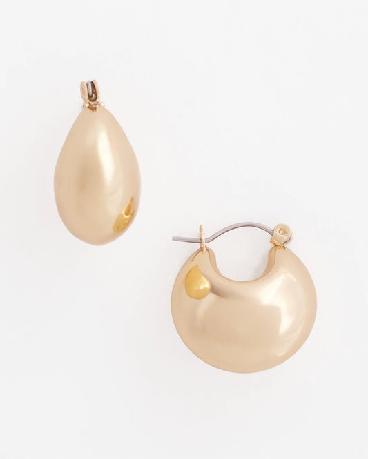No Droop® Gold-Tone Huggie Hoop Earrings - Chico's