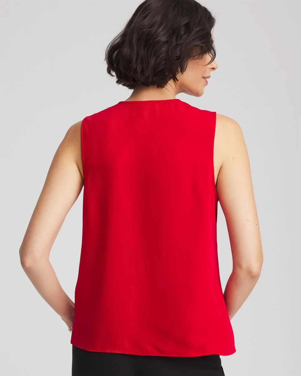 Satin Ruffle Tank - Chico's