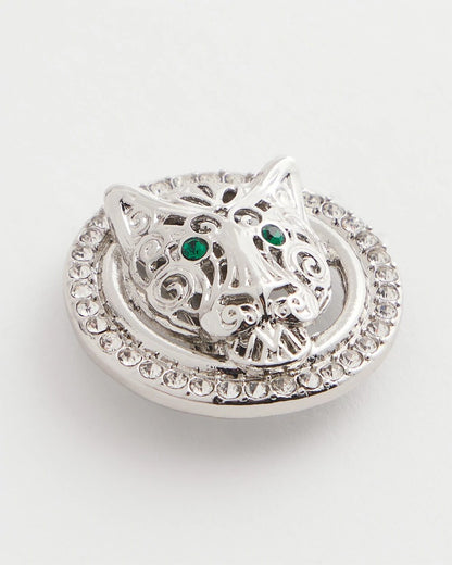 Green Eye Tiger Clip-On Earrings - Chico's