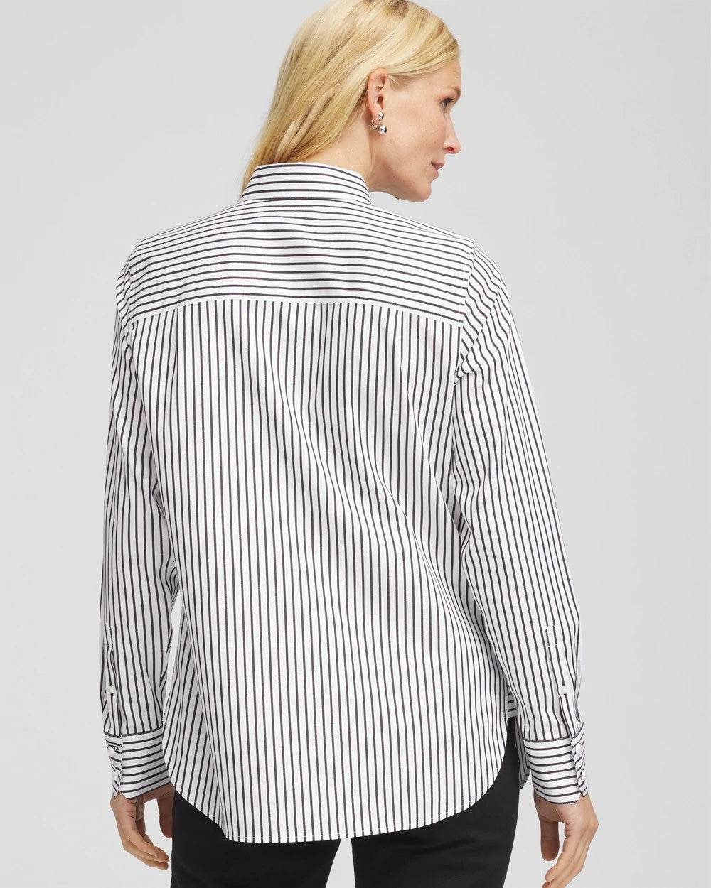 No Iron™ Lurex Striped Shirt - Chico's