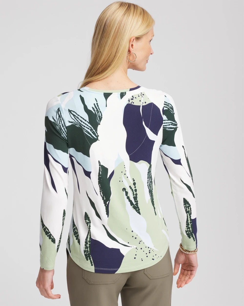 Sea-Print Touch of Cool™ Layering Tee - Chico's