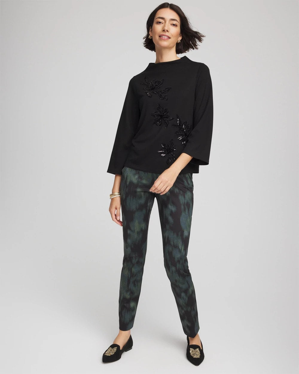 Embellished Structured Top - Chico's