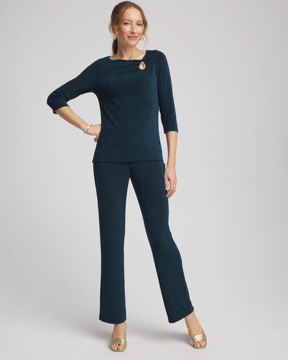 Travelers™ Asymmetrical 3/4 Sleeve Top - Chico's