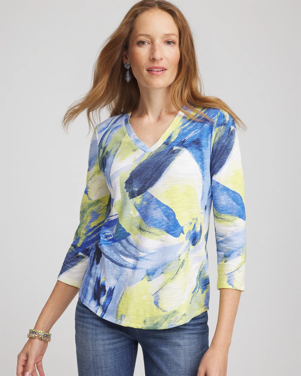 Slub 3/4 Sleeve Tee - Chico's