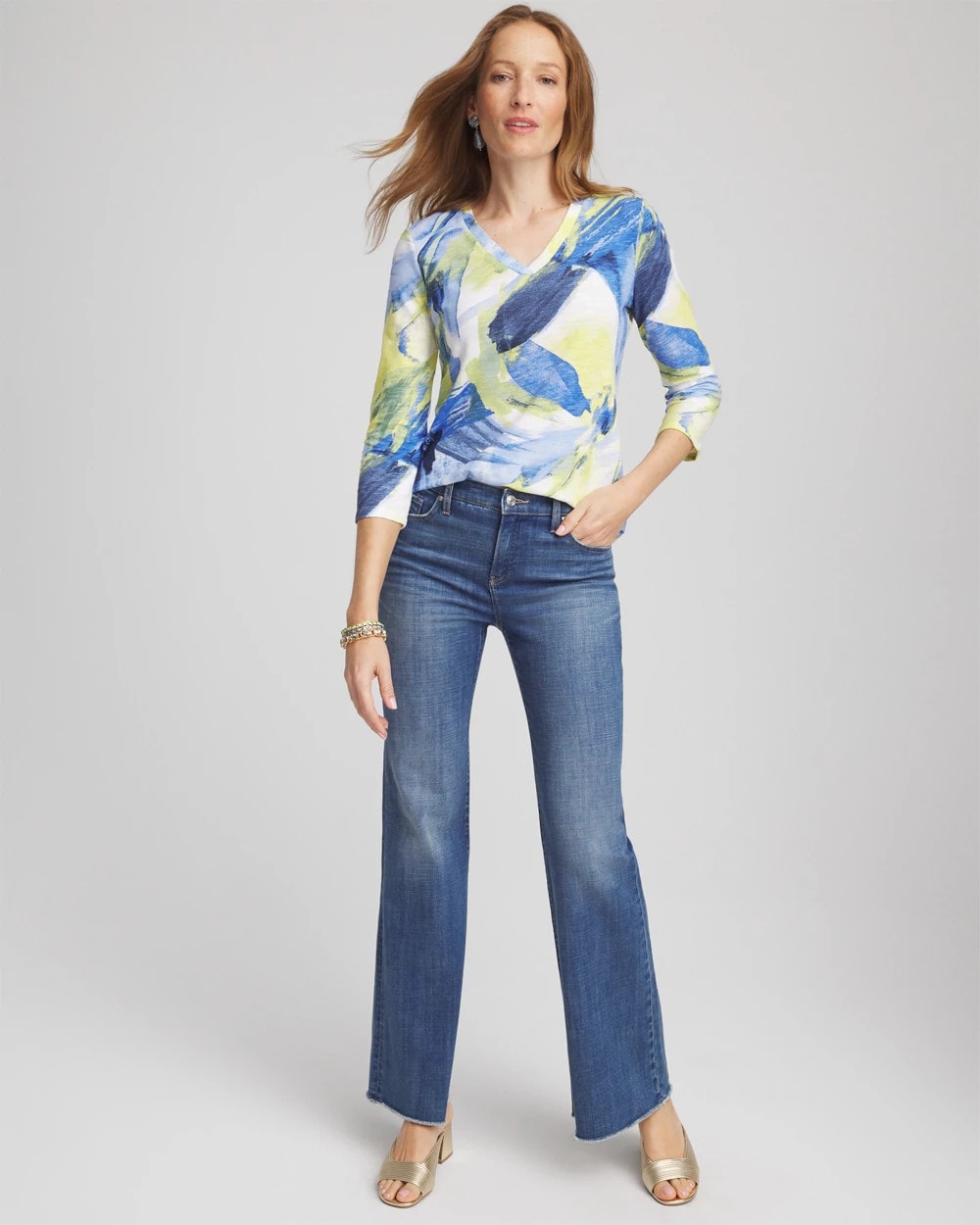 Slub 3/4 Sleeve Tee - Chico's
