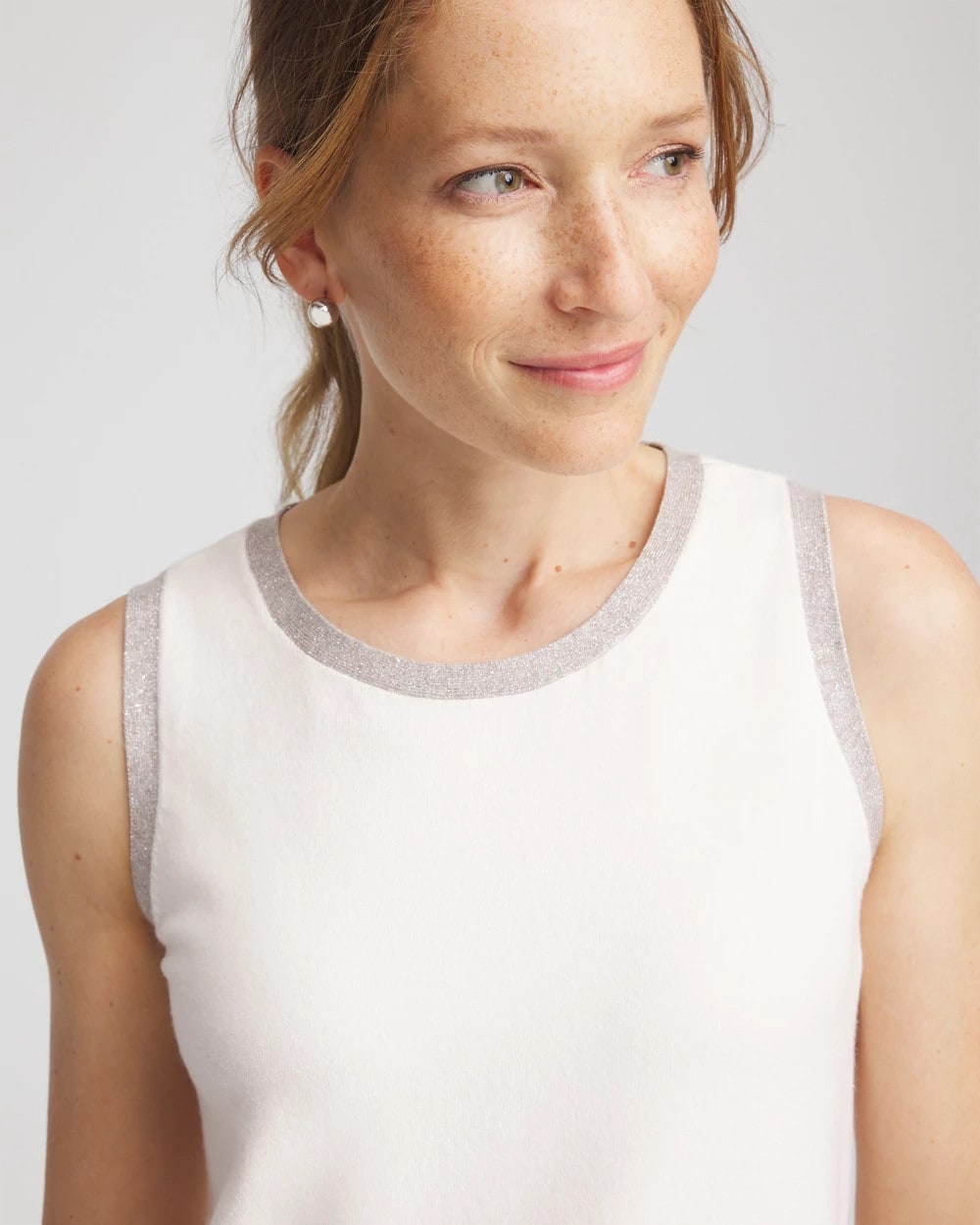 Zenergy® Luxe Metallic Trim Tank - Chico's