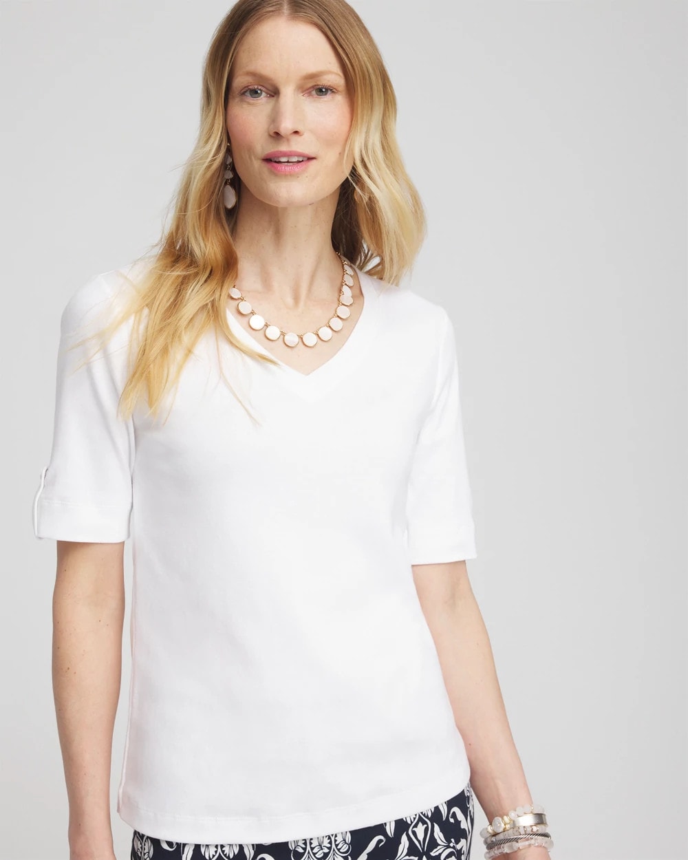 Everyday V-Neck Pima Tee - Chico's