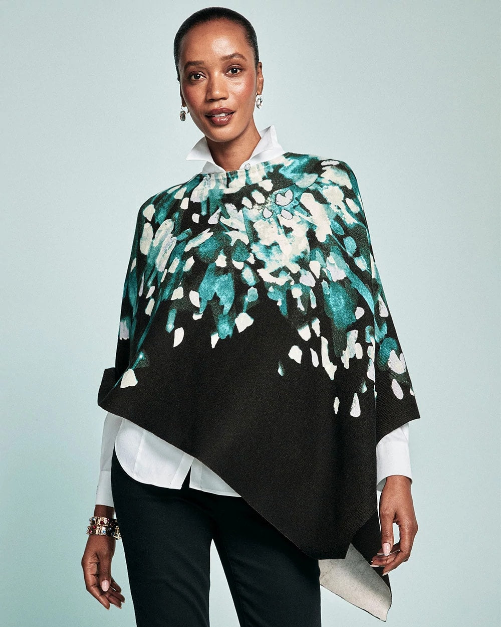 Convertible Knit Boatneck Poncho - Chico's