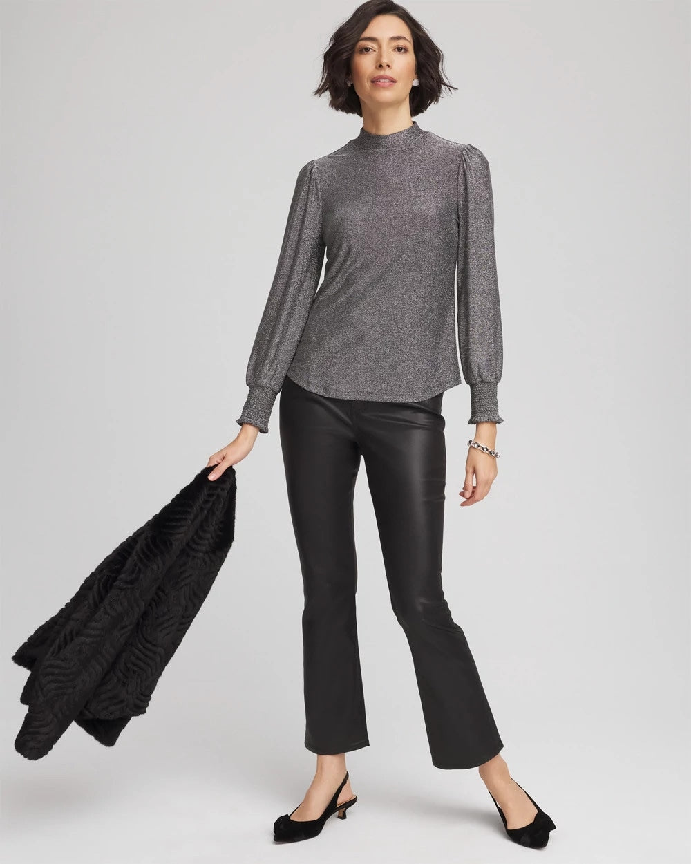 Sparkle Smocked Top - Chico's