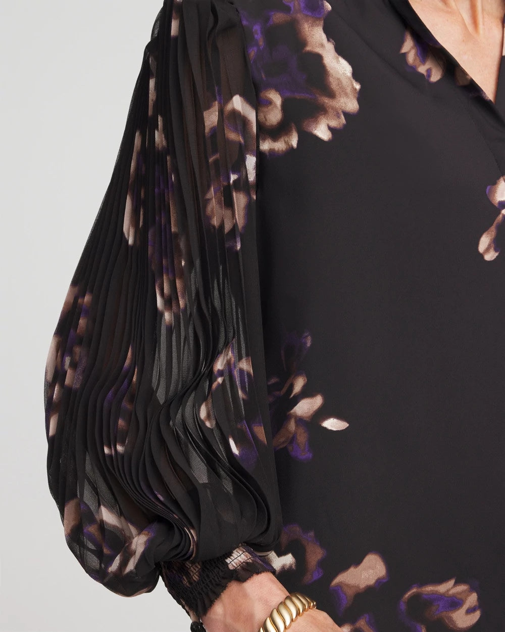 Fjord Flora Opaque Crepe Blouse - Chico's