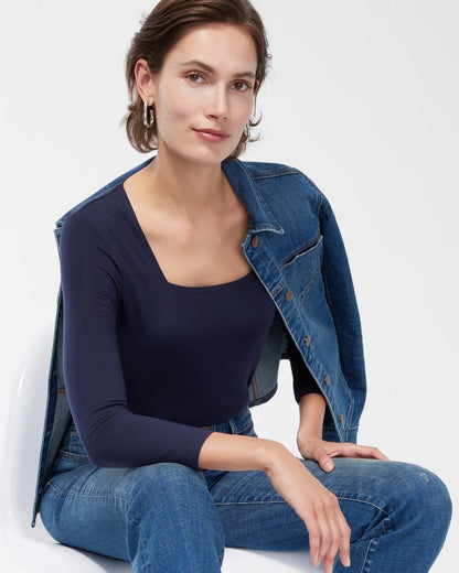 Touch of Cool™ Square Neck Tee - Chico's