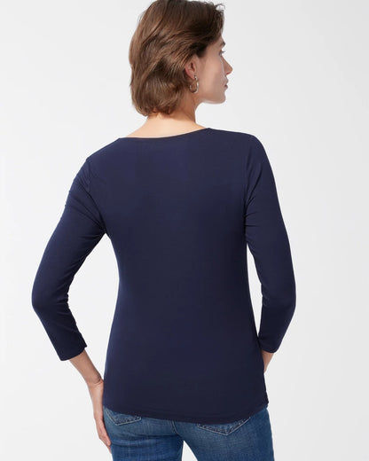 Touch of Cool™ Square Neck Tee - Chico's