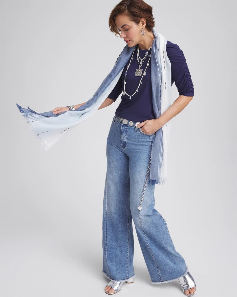 Ruched Sleeve Knit Tee - Chico's