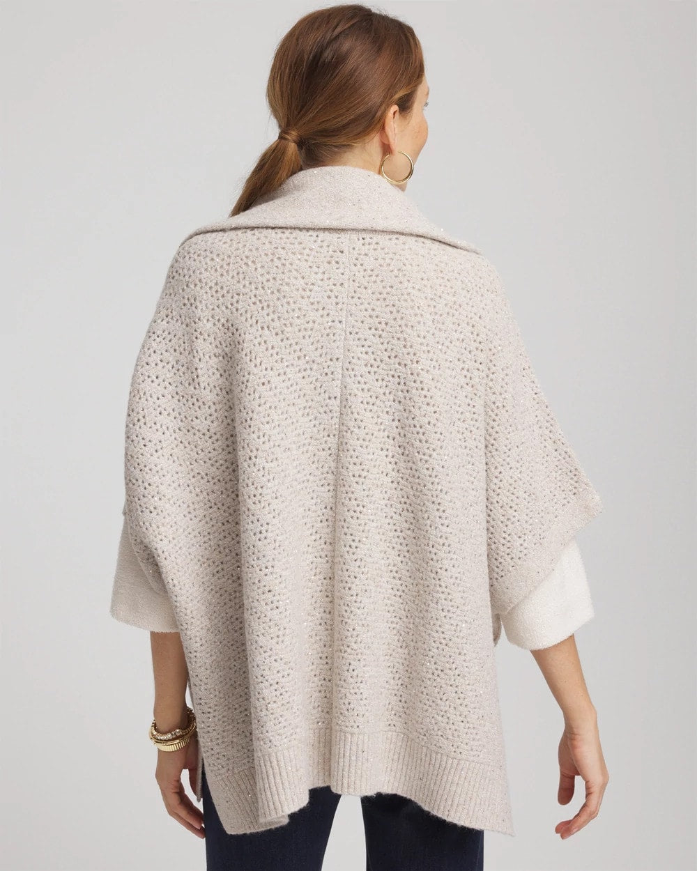 Zip-Front Collared Ruana - Chico's