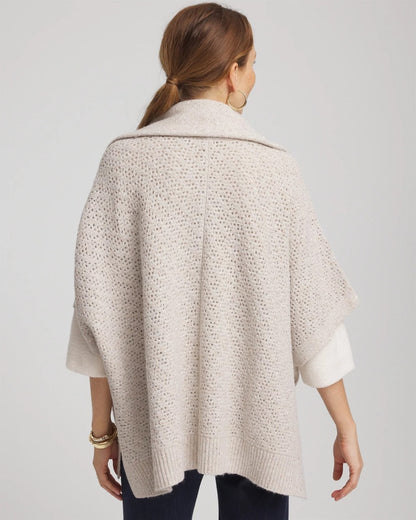 Zip-Front Collared Ruana - Chico's